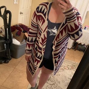 Faded Glory drape front cardigan